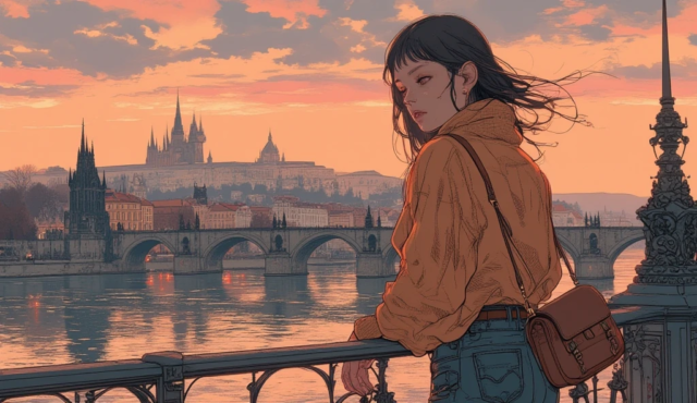 AIイラスト×世界旅行コーデのブログトップヒーロー画像